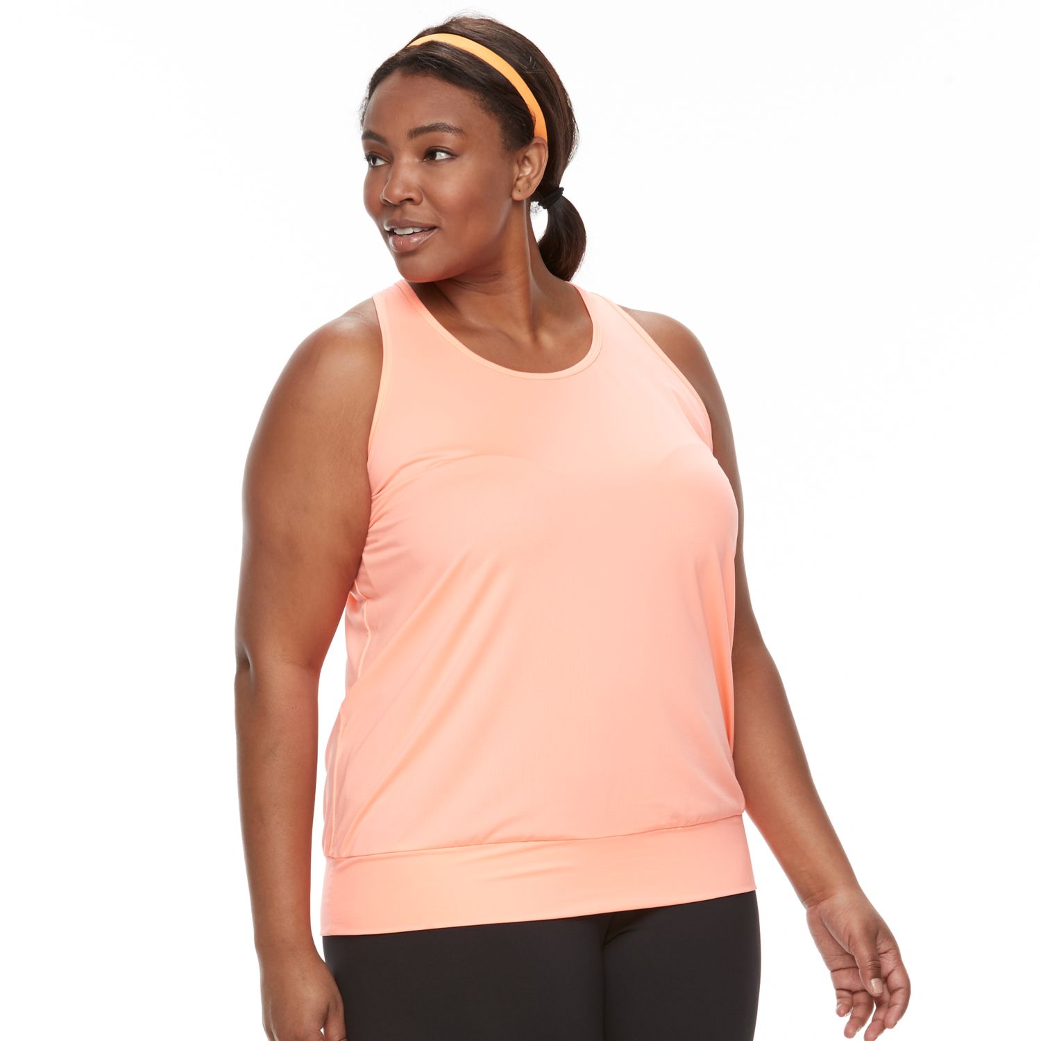 women's plus size shirts with a banded bottom