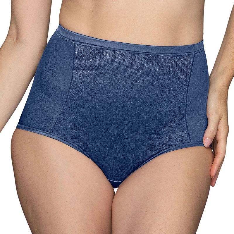 Women's Vanity Fair Lingerie® Smoothing Comfort Lace Brief Panty 13262, Size: 7, Future Dusk