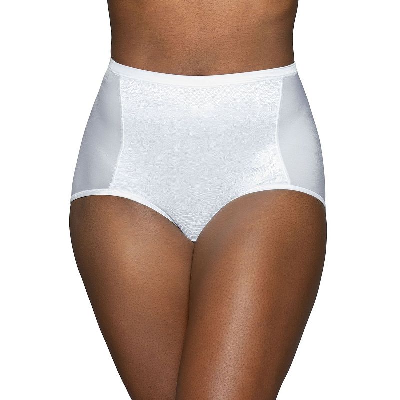 Women's Vanity Fair Lingerie® Smoothing Comfort Lace Brief Panty 13262, Star White