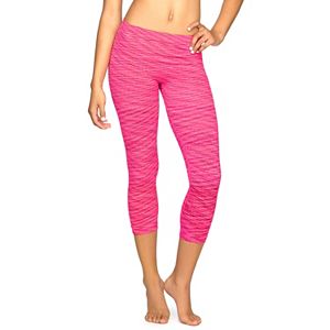 Women's Colosseum Space-Dye Seamless Capri Workout Leggings