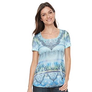 Women's World Unity Printed Scoopneck Tee