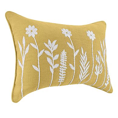 Floral Oblong Throw Pillow