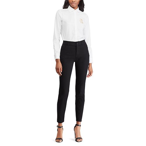 Women's Chaps Twill Midrise StraightLeg Pants