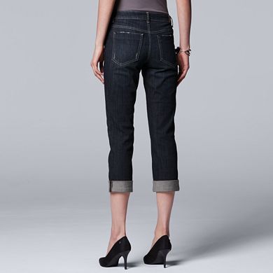 Petite Simply Vera Vera Wang Roll-Cuff Capris