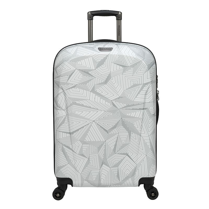 Ricardo Spectrum Hardside Spinner Luggage, White, 20 Carryon
