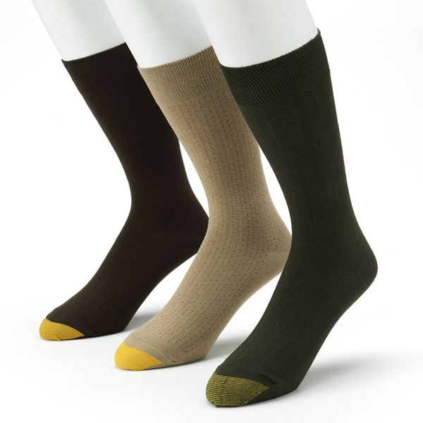 Men's GOLDTOE® 3-pk. Patterned Dress Socks