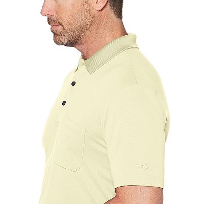 Men s Grand Slam Off Course Regular Fit Textured Pocket Golf Polo