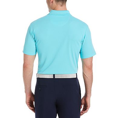 Men's Grand Slam Off Course Regular-Fit Textured Pocket Golf Polo