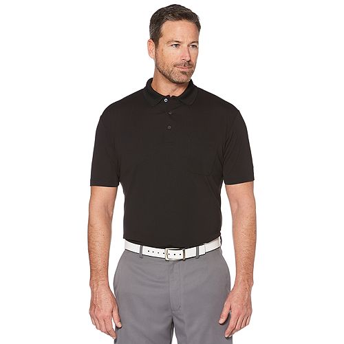 Men's Grand Slam Off Course Regular-Fit Textured Pocket Golf Polo