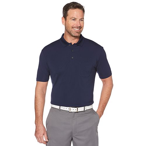 Men's Grand Slam Off Course RegularFit Textured Pocket Golf Polo