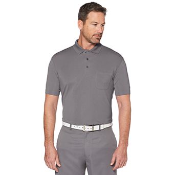 Men's Grand Slam Off Course Regular-Fit Textured Pocket Golf Polo