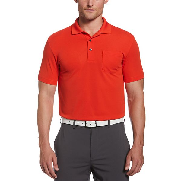 Men's Grand Slam Off Course Regular-Fit Textured Pocket Golf Polo