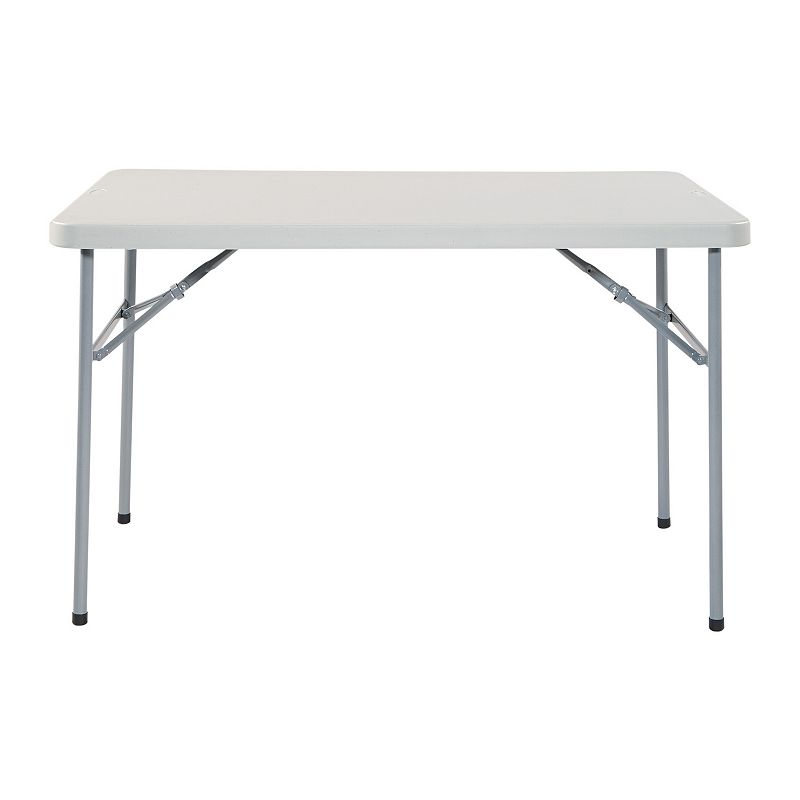Office Star Products Indoor / Outdoor Folding Table, Grey