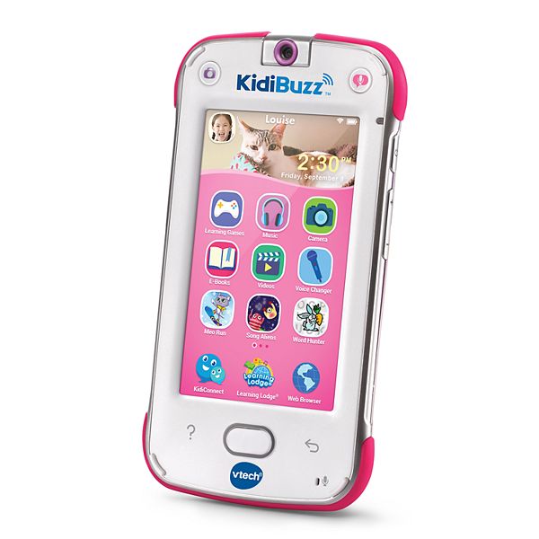 New VTech KidiBuzz Hand-Held Smart Device PINK Real Phone For Kids 