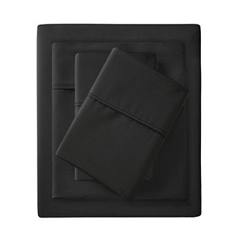 Madison Park 1500 Thread Count Cotton Blend Sateen Weave Sheet Set and Pillowcases