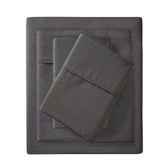 Madison Park 1500 Thread Count Cotton Blend Sateen Weave Sheet Set and Pillowcases