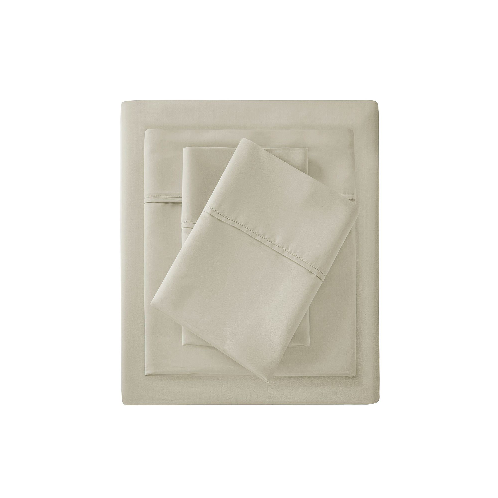 Madison Park 1500 Thread Count Cotton Blend Sateen Weave Sheet Set and Pill