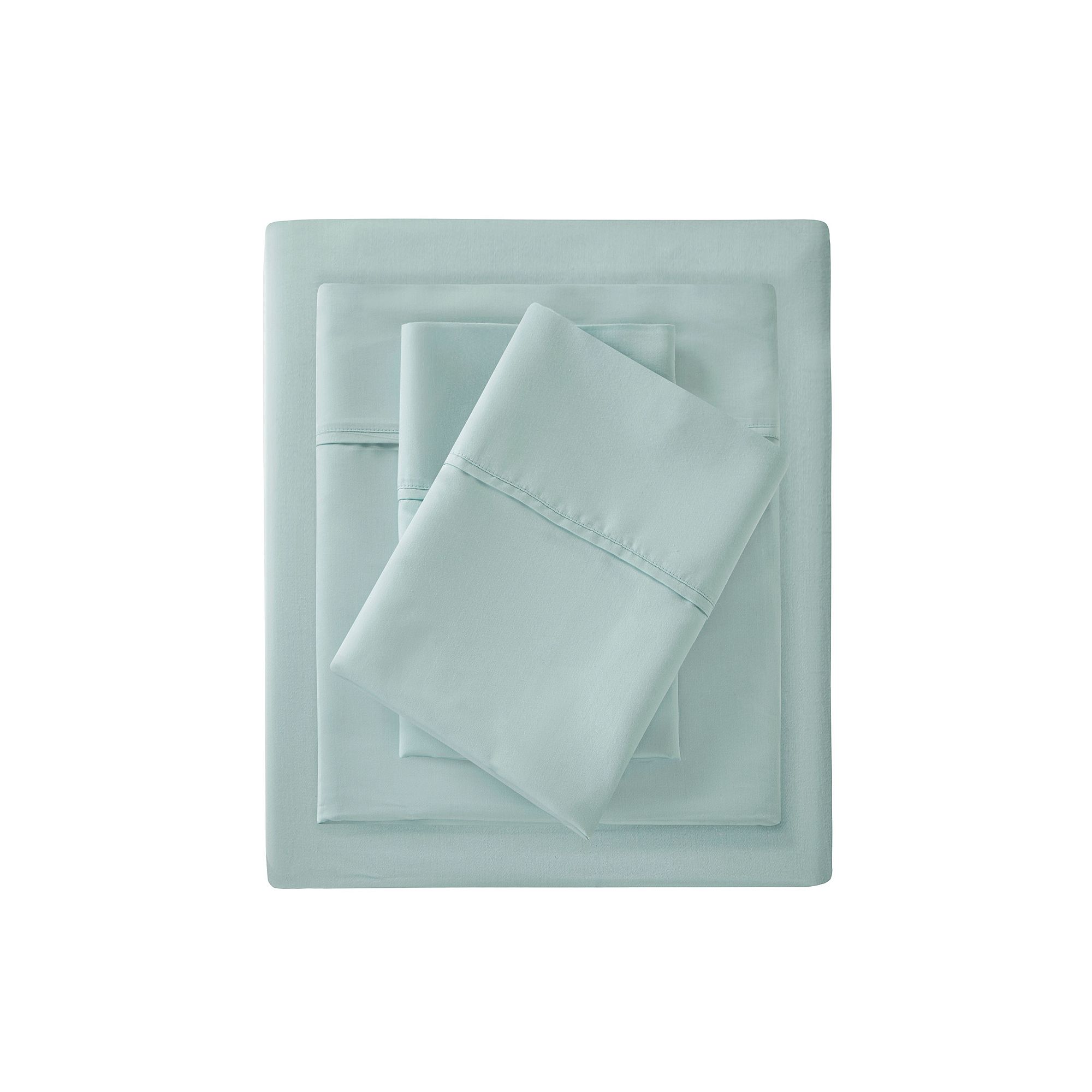 Madison Park 1500 Thread Count Cotton Blend Sateen Weave Sheet Set and Pill
