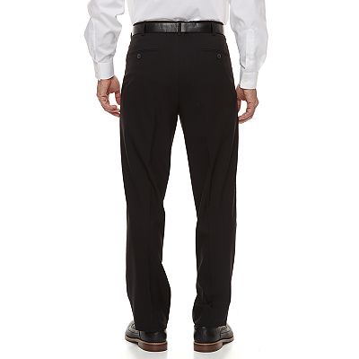 men's croft & barrow classic-fit easy-care flat-front dress pants Croft & Barrow Classic Fit - The Easy Care Dress Pant 36x30 Jet Black