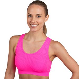 Jockey Sports Bra: Optic Geo Jacquard Seamless Medium-Impact 8970