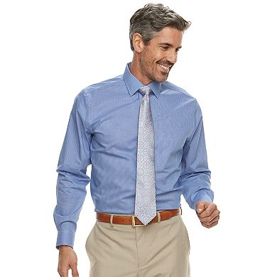 Men's Croft & Barrow® Classic-Fit No-Iron Spread-Collar Dress Shirt