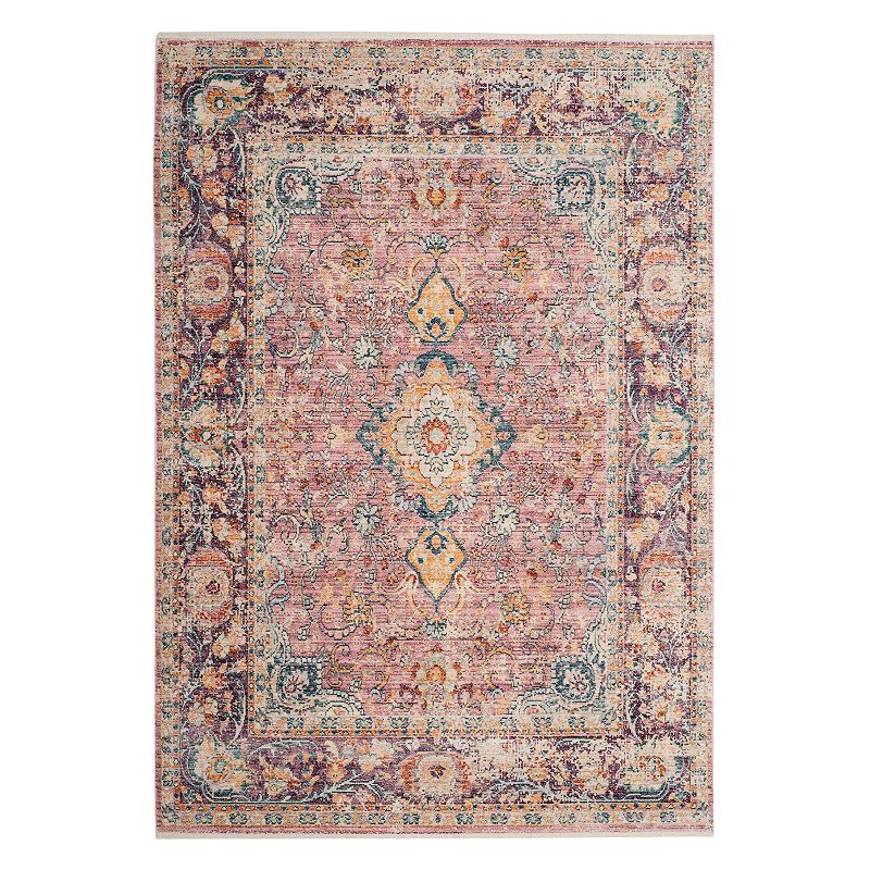 Safavieh Illusion Sophie Framed Floral Rug, Purple, 8X10 Ft