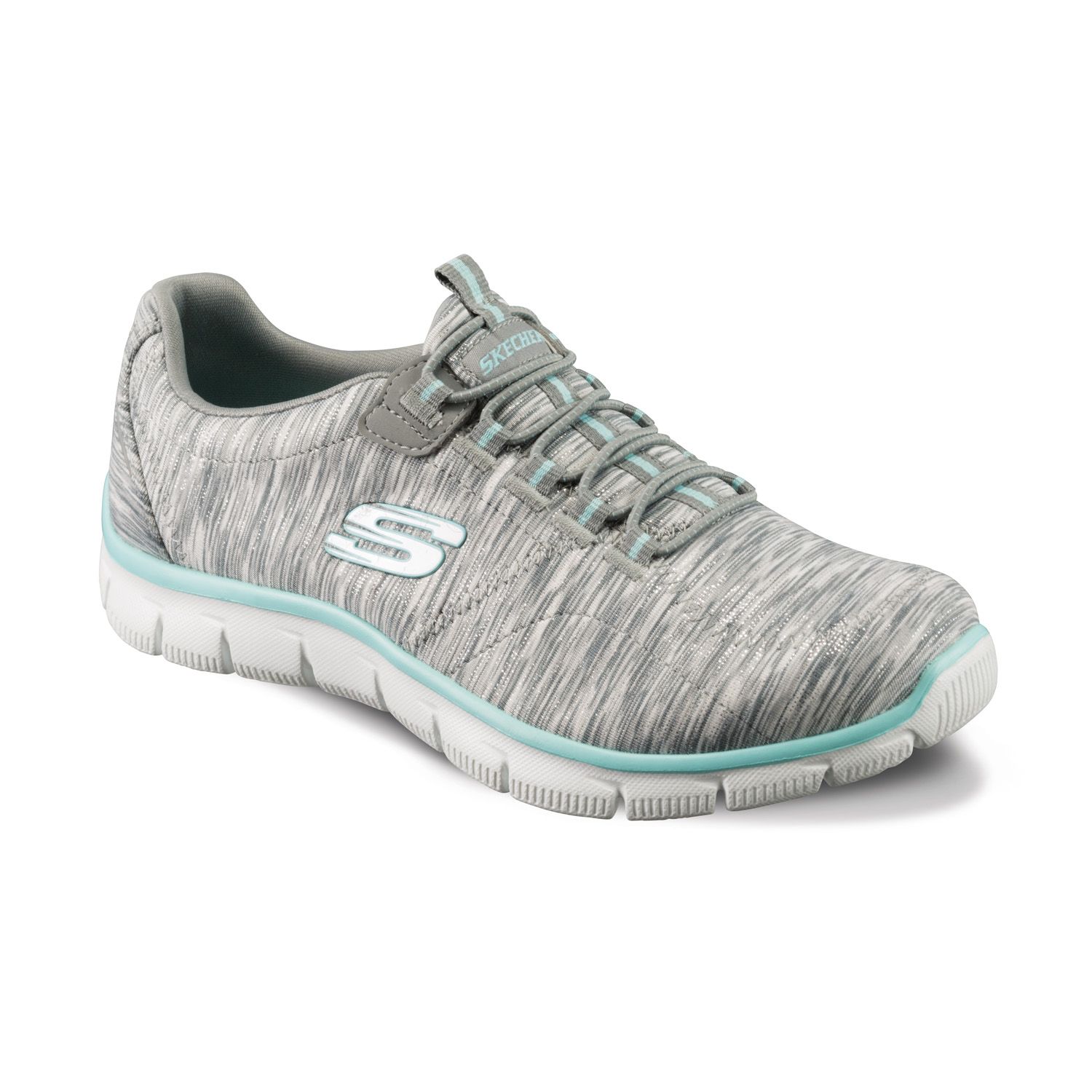 skechers relaxed fit women's bungee slip on walking shoes