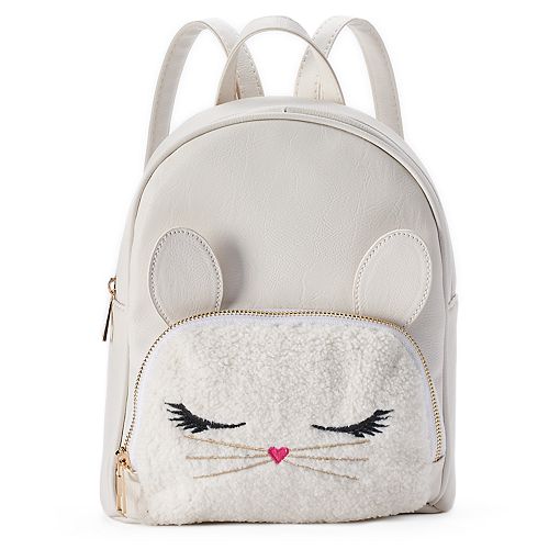 OMG Accessories Fuzzy Bunny Mini Backpack
