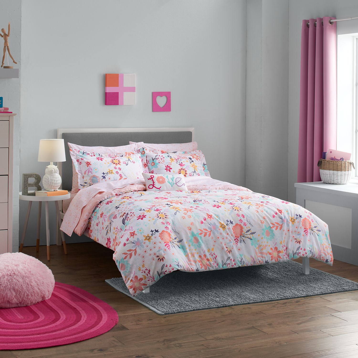 kids floral bedding