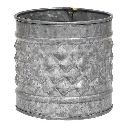 Stonebriar Collection Galvanized Metal Farmhouse Bucket Table Decor