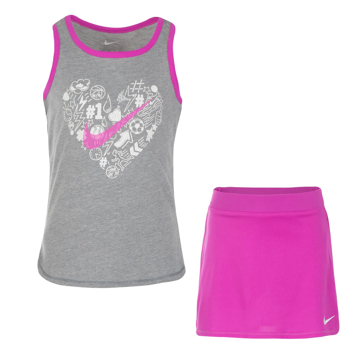 nike shirt and skirt set