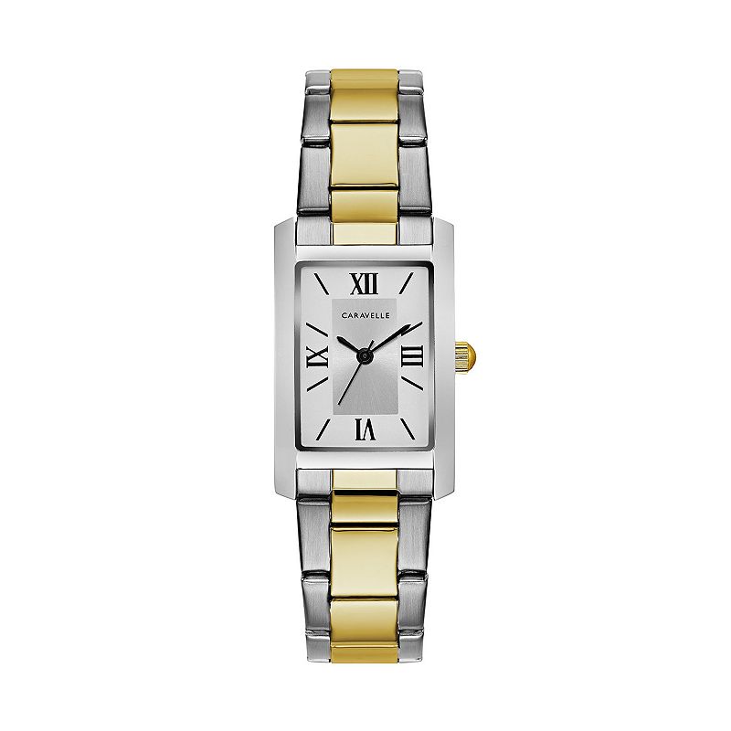 Caravelle Womens Classic Two Tone Stainless Steel Watch - 45L167, Size: Me