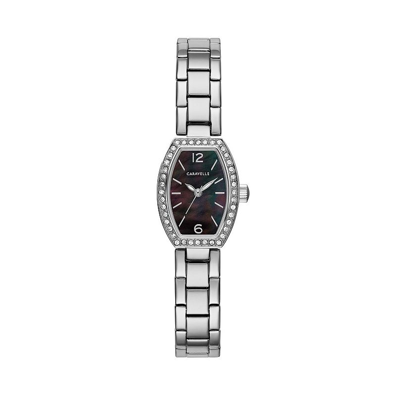 Caravelle by Bulova Women's Crystal Stainless Steel Watch - 43L204, Size: Small, Silver Tone