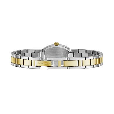 Caravelle Women's Crystal Two Tone Stainless Steel Watch - 45L168