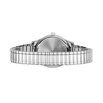 Caravelle Women's Easy Reader Stainless Steel Expansion Watch - 43M119