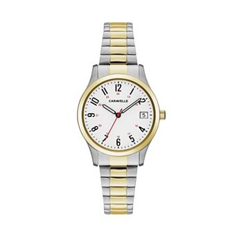 Caravelle by Bulova Women's Easy Reader Two Tone Stainless Steel Expansion Watch - 45M111