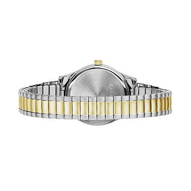 Caravelle Women's Easy Reader Two Tone Stainless Steel Expansion Watch - 45M111