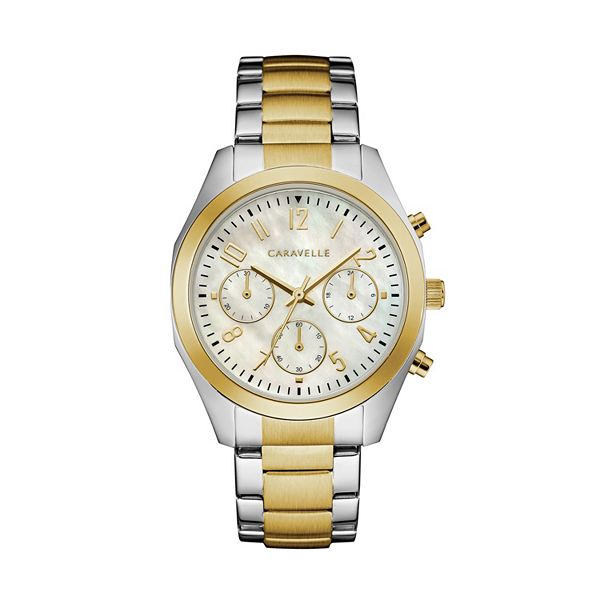 Caravelle by Bulova Women's Crystal Two Tone Stainless Steel ...