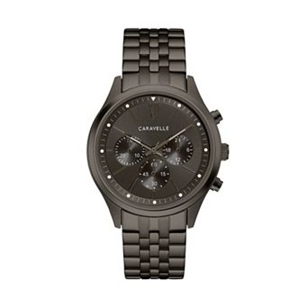Caravelle by Bulova Men's Gunmetal Ion-Plated Stainless Steel Chronograph Watch - 45A141