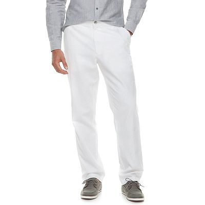 white dress pants men's slim fit Men's White Slim Fit Dress Pants main image 0