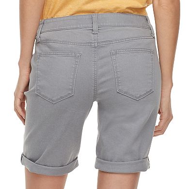 Women's Sonoma Goods For Life® Cuffed Bermuda Jean Shorts