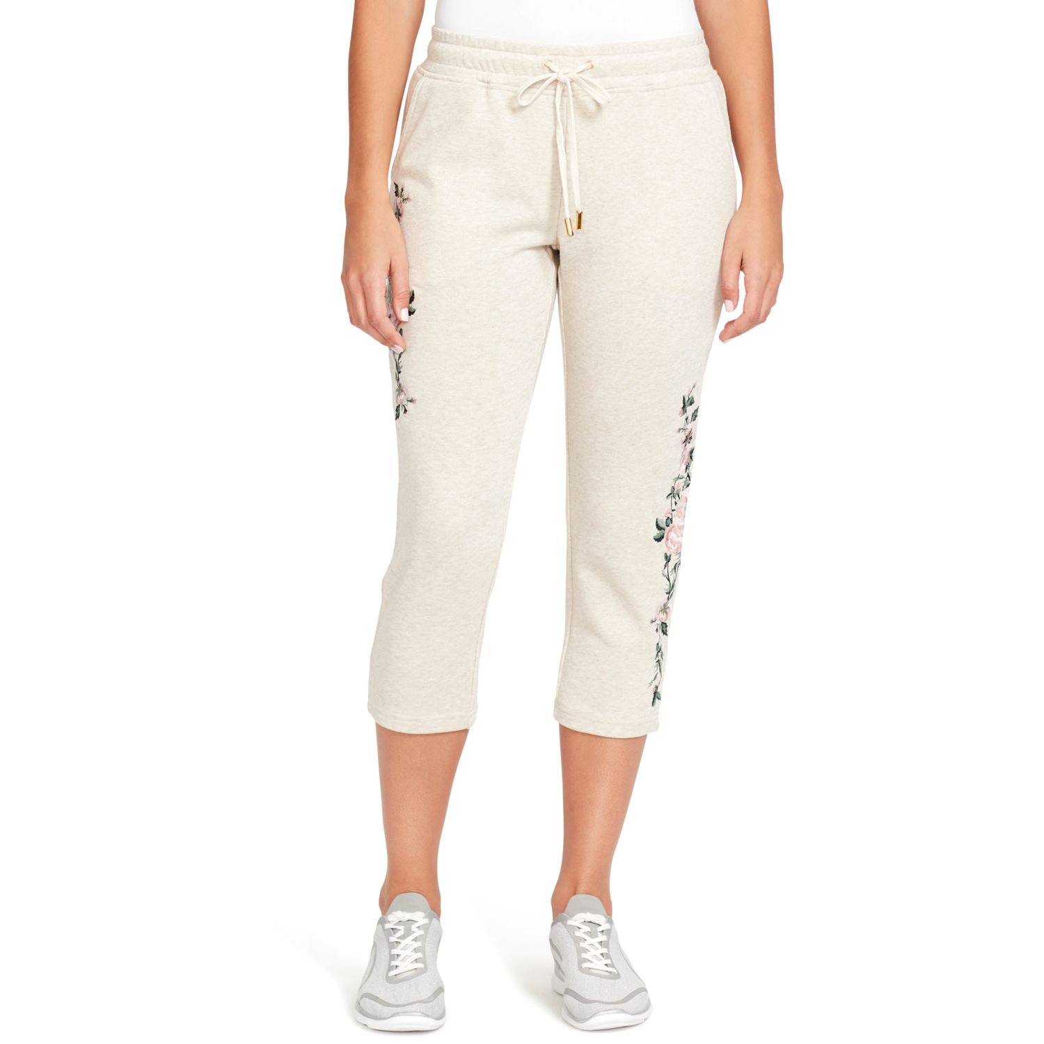 gloria vanderbilt embroidered capris