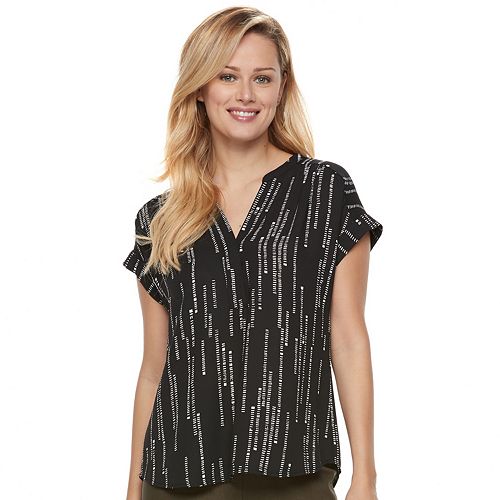 Women's Apt. 9® Cuffed Crepe Blouse