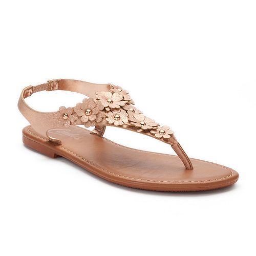 candies gold sandals