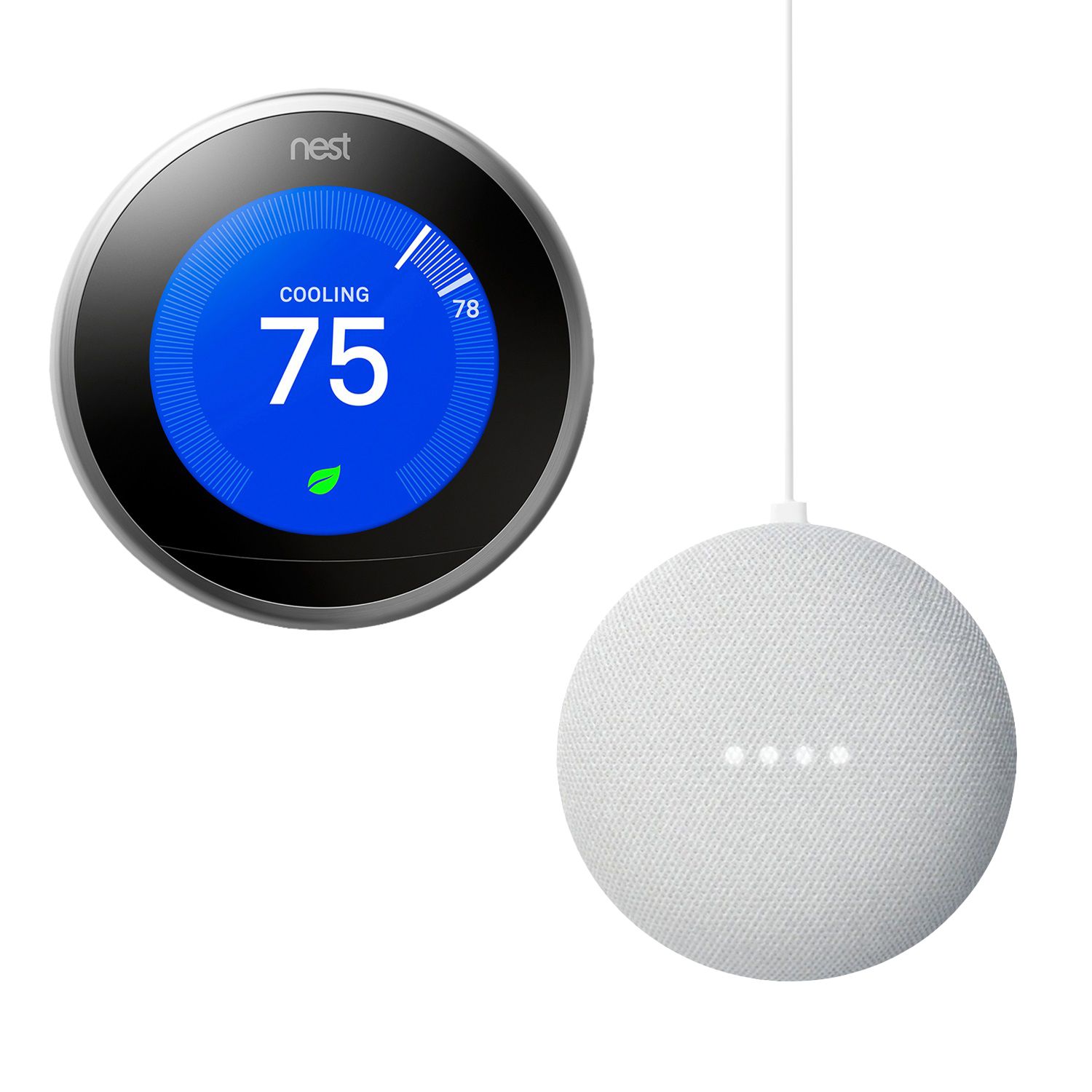 nest thermostat and google mini bundle