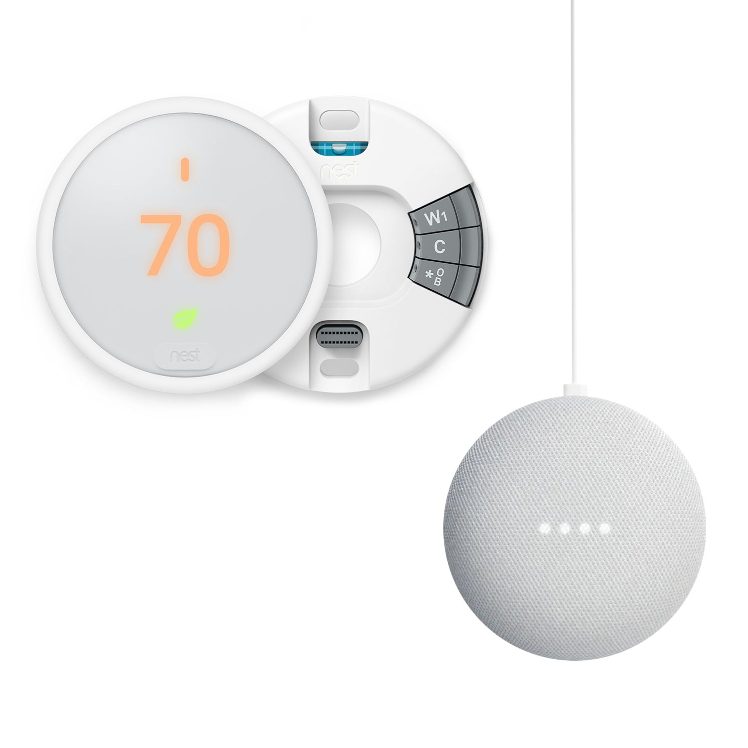 nest thermostat 3rd generation and google mini bundle