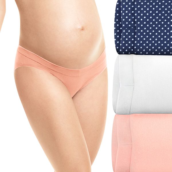 Playtex Womens Maternity V-Front Hipster Panties 3-Pack 