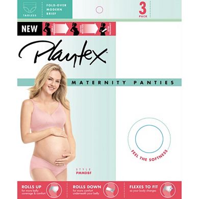 Maternity Playtex 3-pack Fold-Down Modern Brief Panties PMMDBF