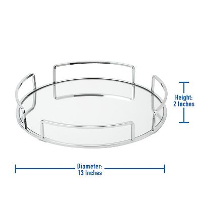 Home Details Round Mirror Vanity Tray