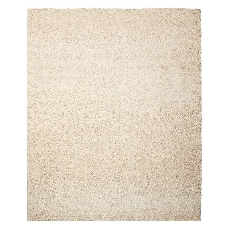 17581393 Nourison Brisbane Glamour Solid Shag Rug, Lt Beige sku 17581393